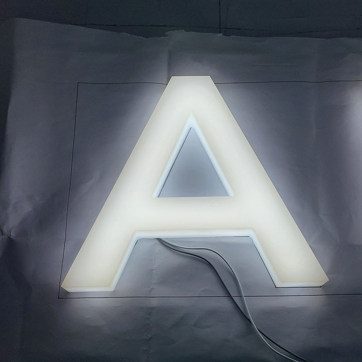 Custom 3D Logo Sign Acrylic Led Full-lit Letter Office Indoor Reception Wall Signs Lighted Store Sign