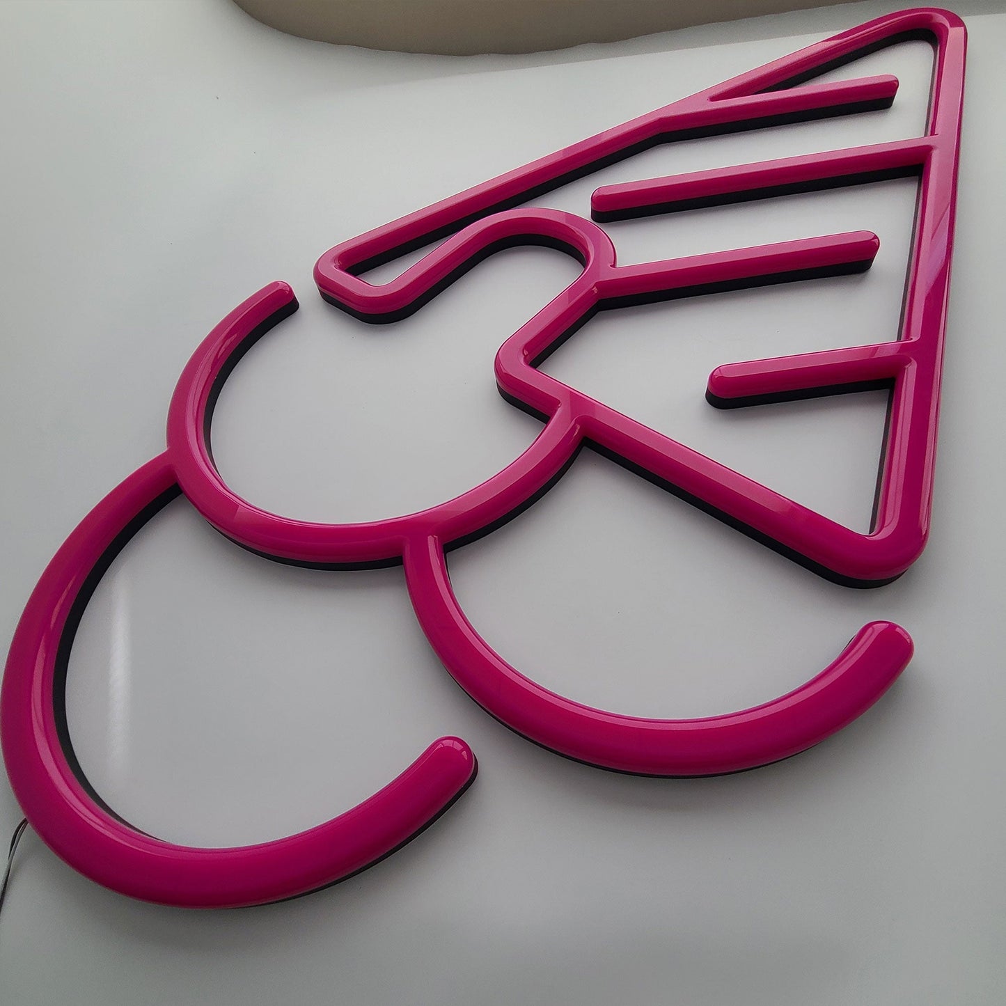 Custom Neon Sign Ice Cream Shop Logo Sign 3D Lighting Indoor Wall Signs LED Acrylic Neon Signages