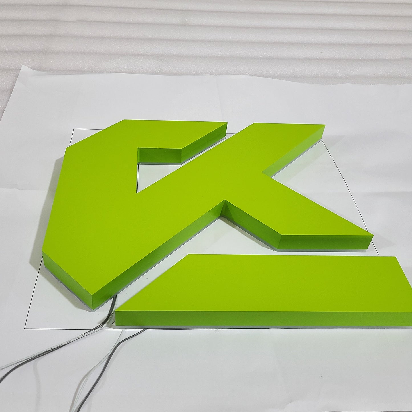 Storefront 3d plastic acrylic letters led double sided illuminated letter custom office led sign