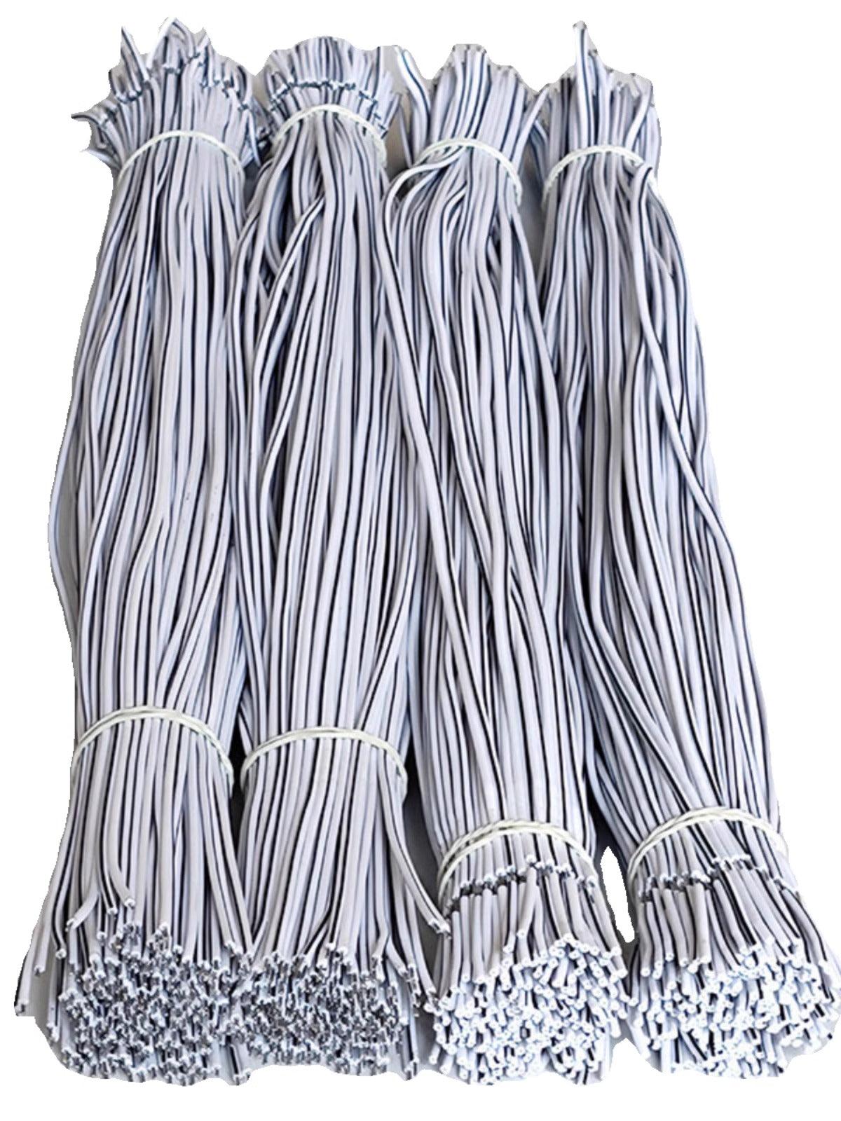 double black white wires 100pcs