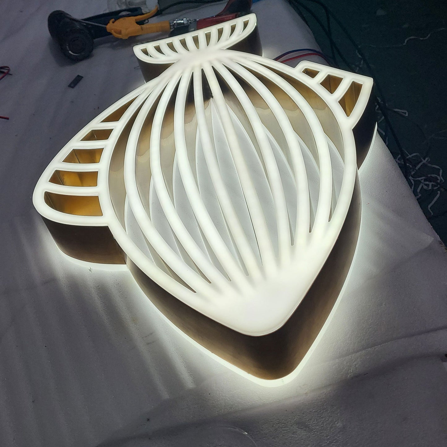 3D Light Up Store Brand Sign LED Double Sided Illuminated Advertising Letters Sign Electronic Channel Letter Signs