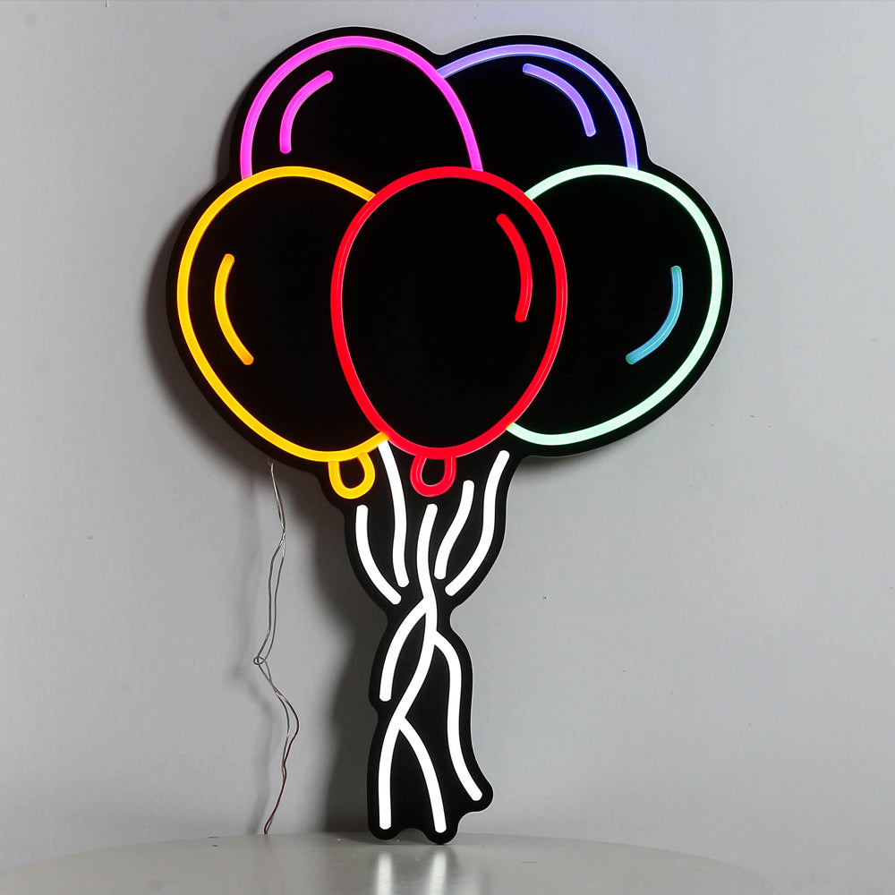 Air balloon neon sign with different led lighting color, custom neon sign