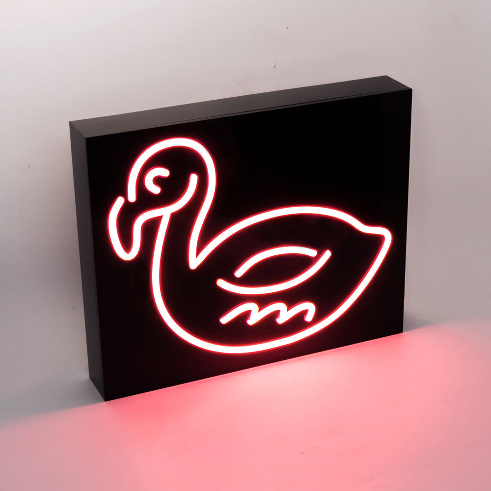 Duck table neon lighting sign,table box led neon flex sign,neon signs for sale