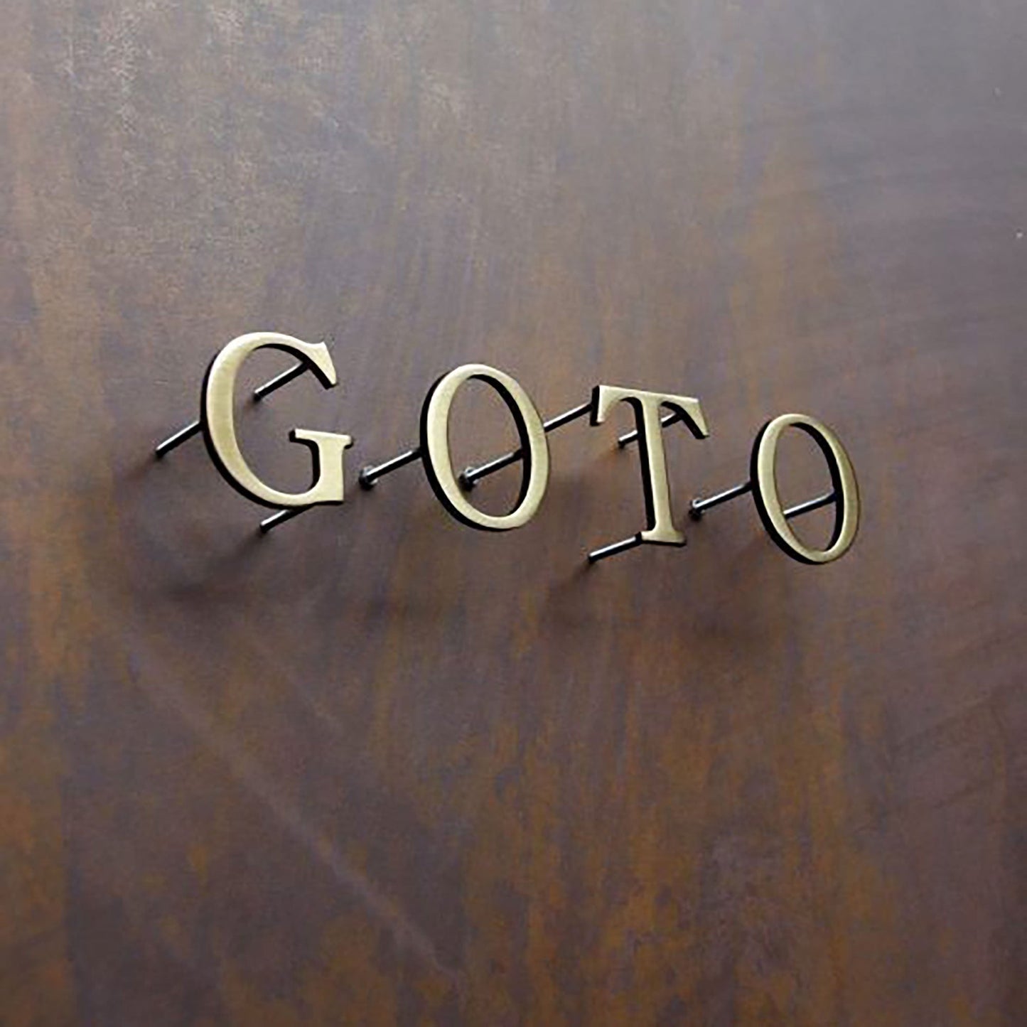 Custom wall letters decorative office logo business brushed gold stainless steel letters sign