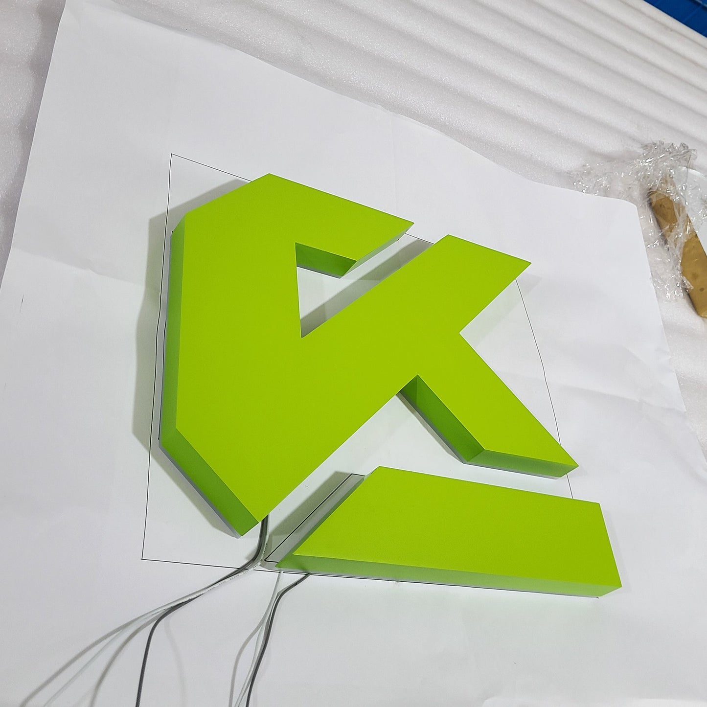 Storefront 3d plastic acrylic letters led double sided illuminated letter custom office led sign