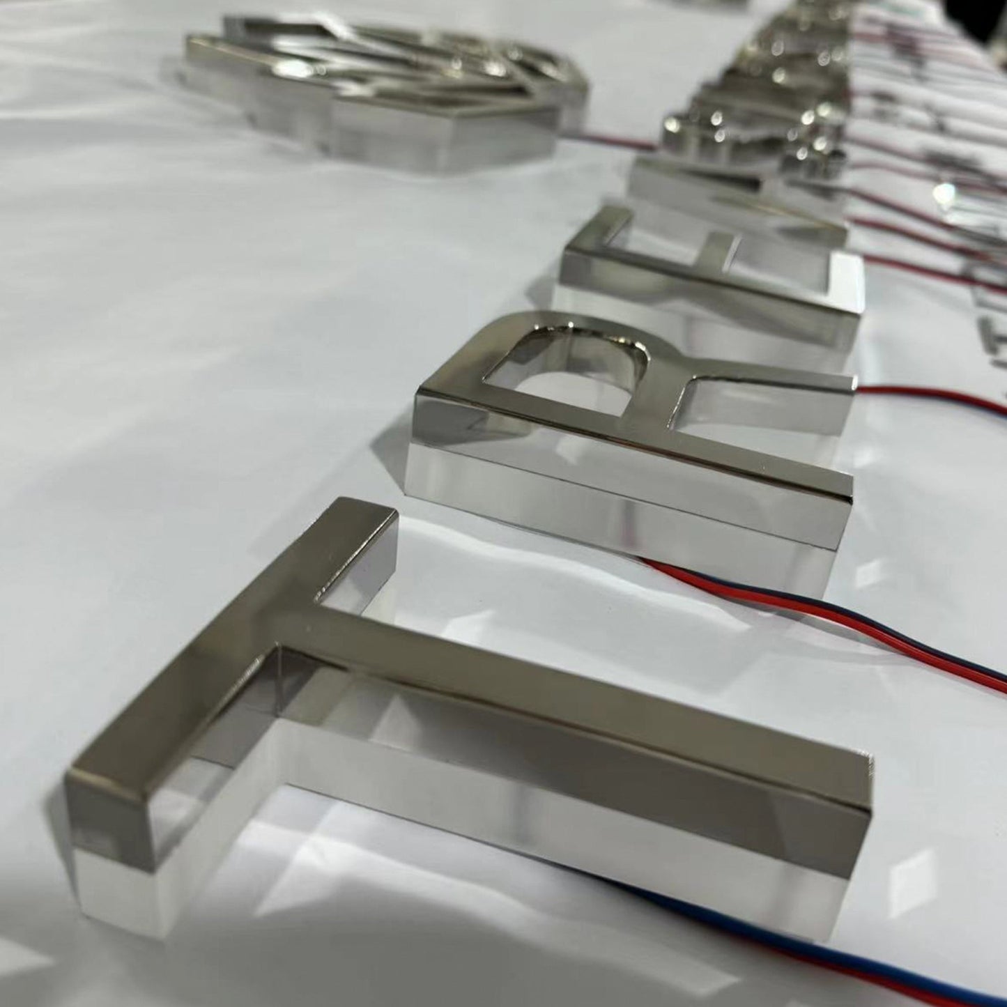 Company brand logo letters sign backlit business channel letters signs outdoor 3d led signboard