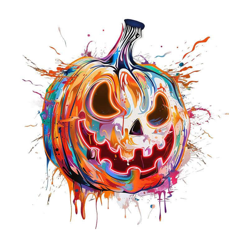 Colorful Pumpkin Face Neon signs Light | Spooky LED Decoration for a Fun Halloween Vibe