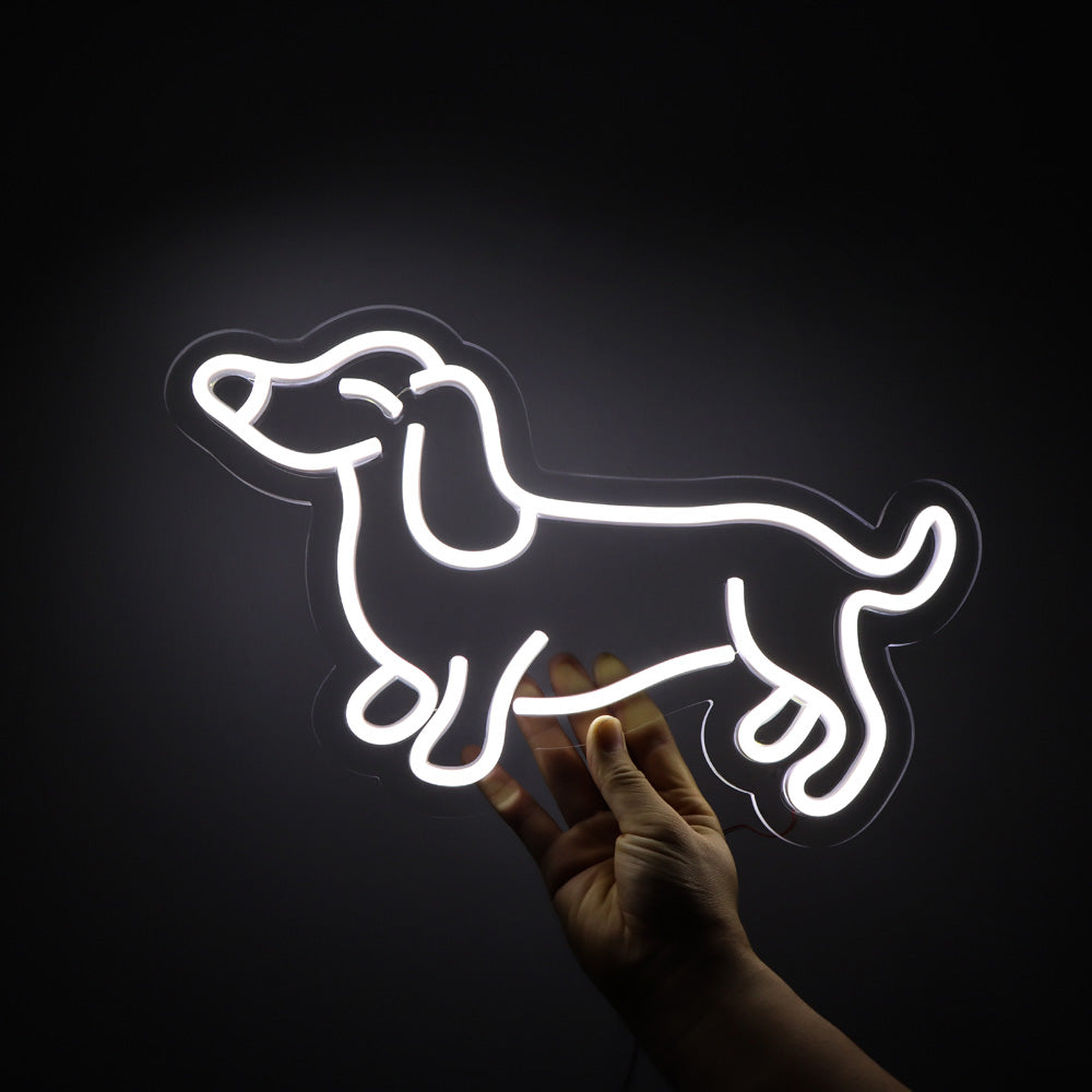 cute"dog" flexible neon sign, led neon board signage for kids room
