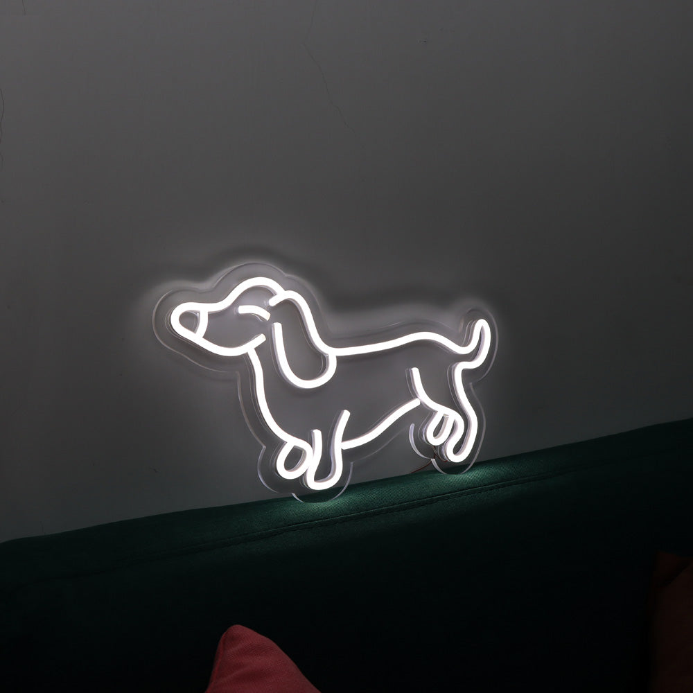 cute"dog" flexible neon sign, led neon board signage for kids room