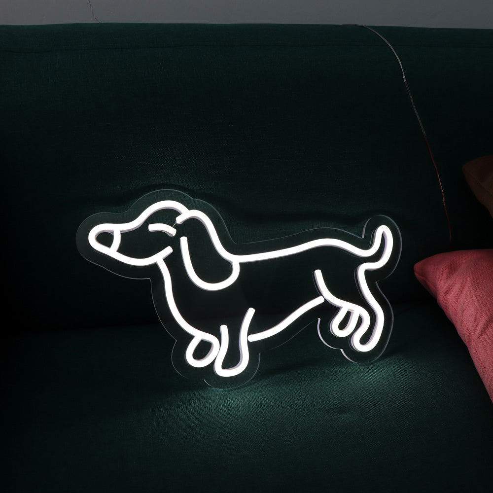 cute"dog" flexible neon sign, led neon board signage for kids room