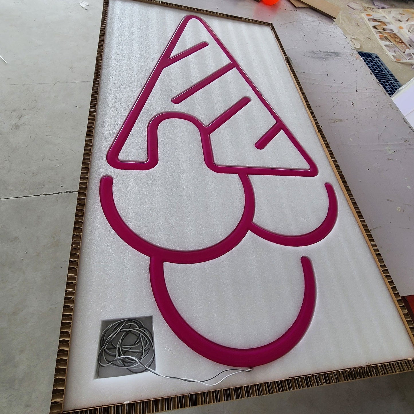 Custom Neon Sign Ice Cream Shop Logo Sign 3D Lighting Indoor Wall Signs LED Acrylic Neon Signages