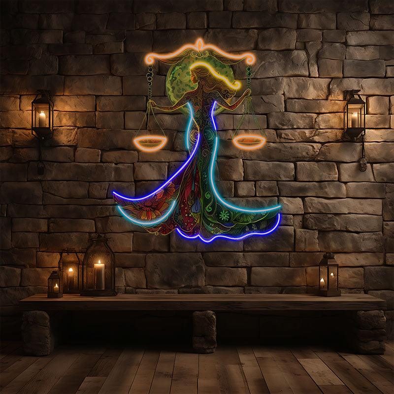 Libra Neon signs Light - Elegant LED Zodiac Sign Decor for Home, Perfect Gift for Libra Lovers, Balance and Harmony Wall Art