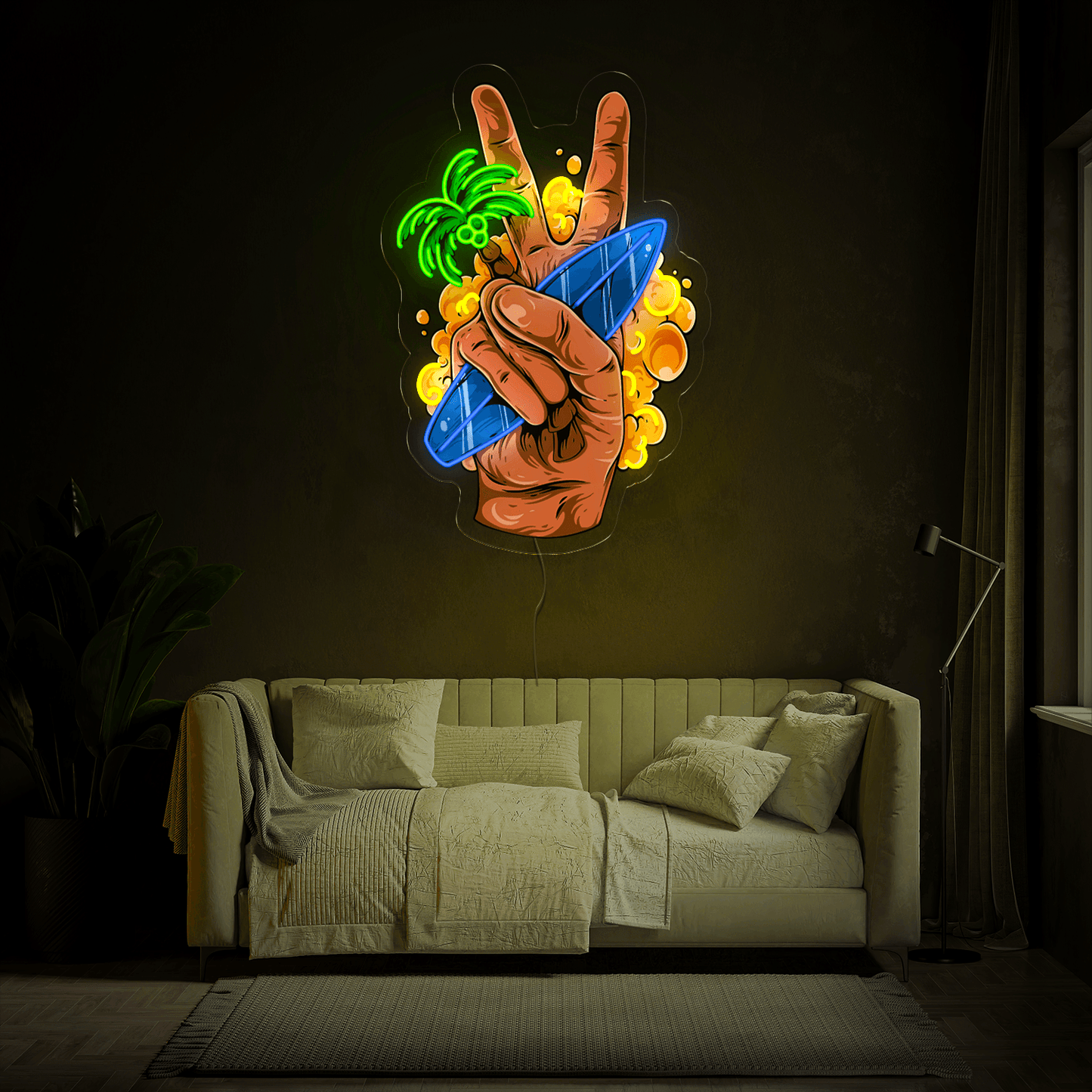 Hello Summer Artwork Neon Sign