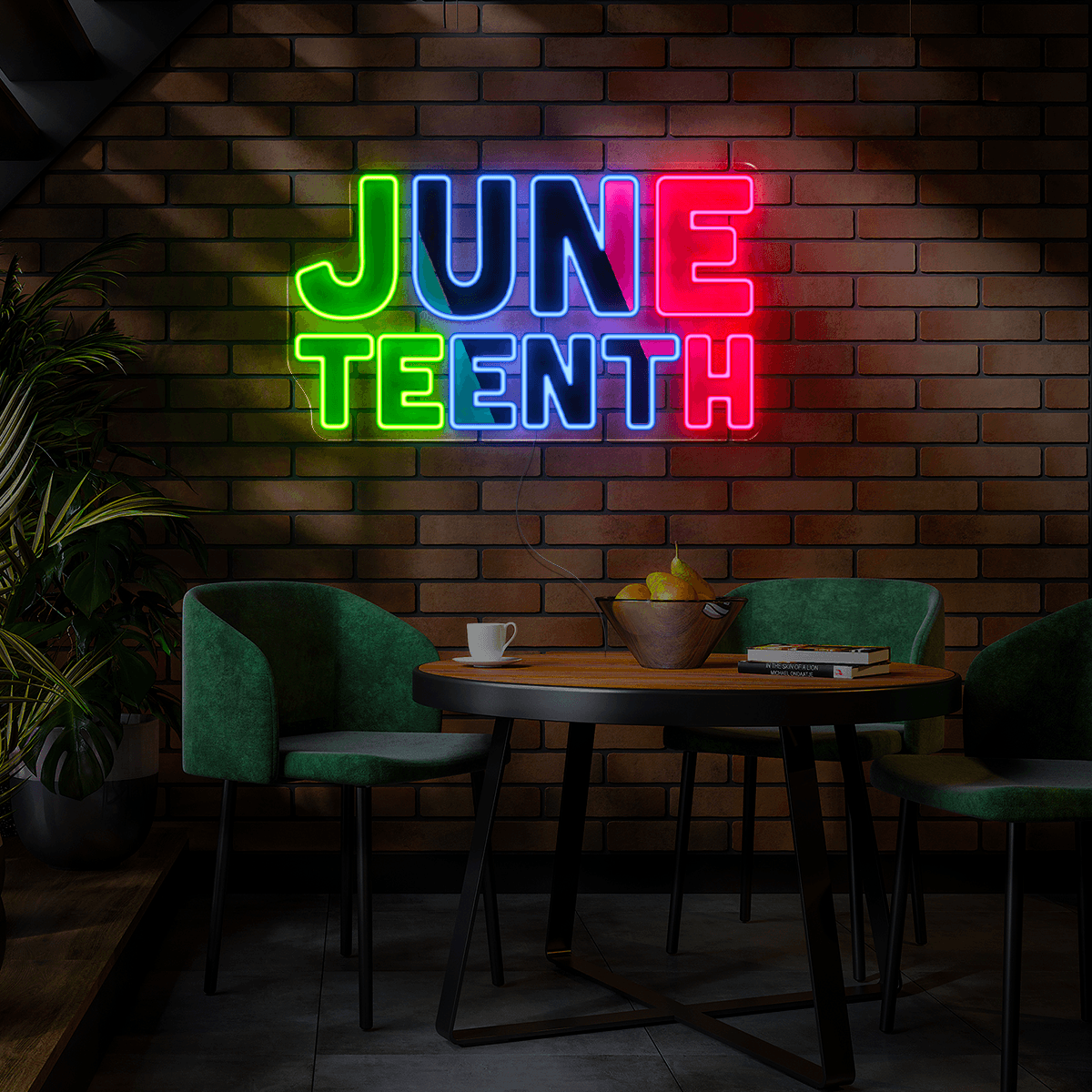 Junteenth Artwork Neon Sign