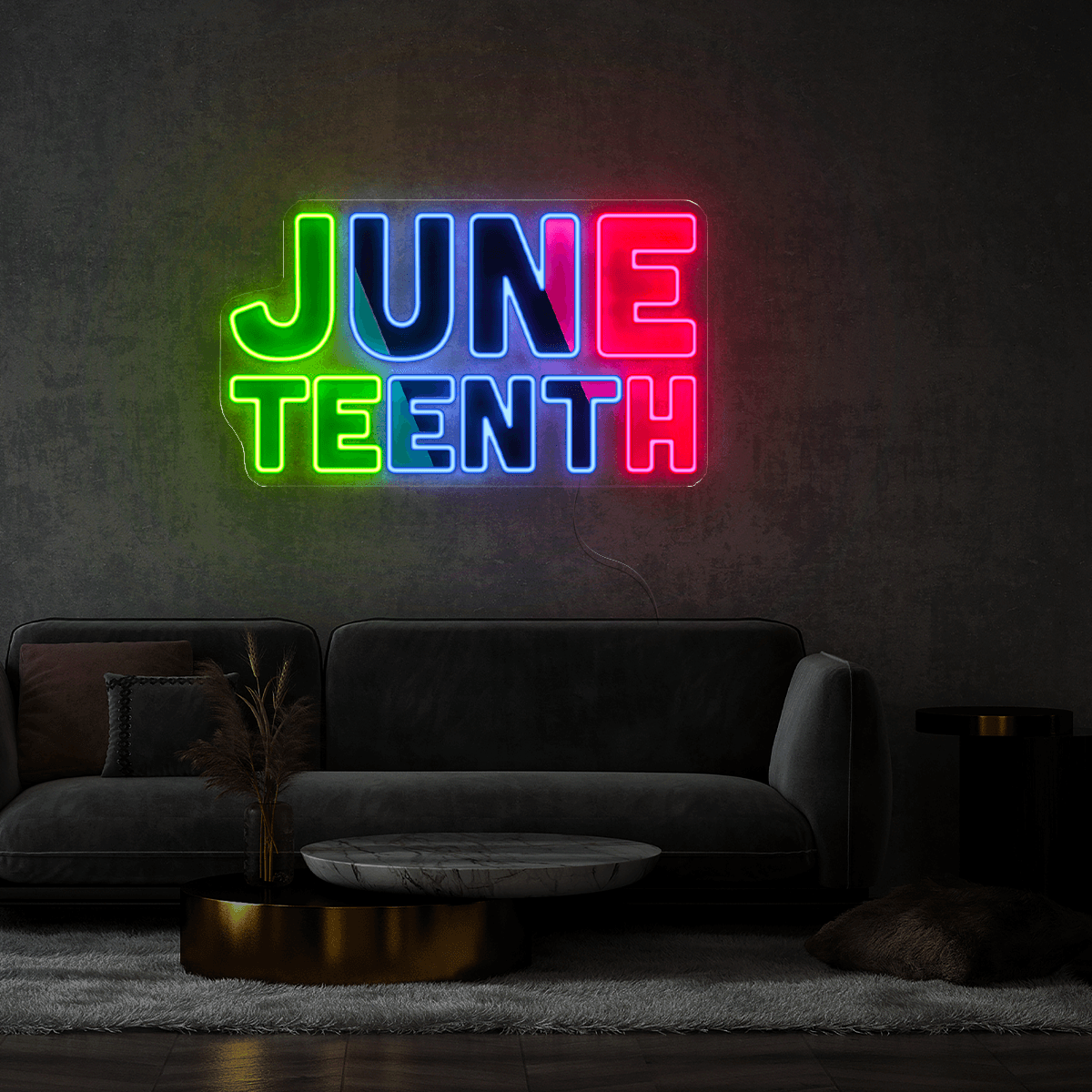 Junteenth Artwork Neon Sign