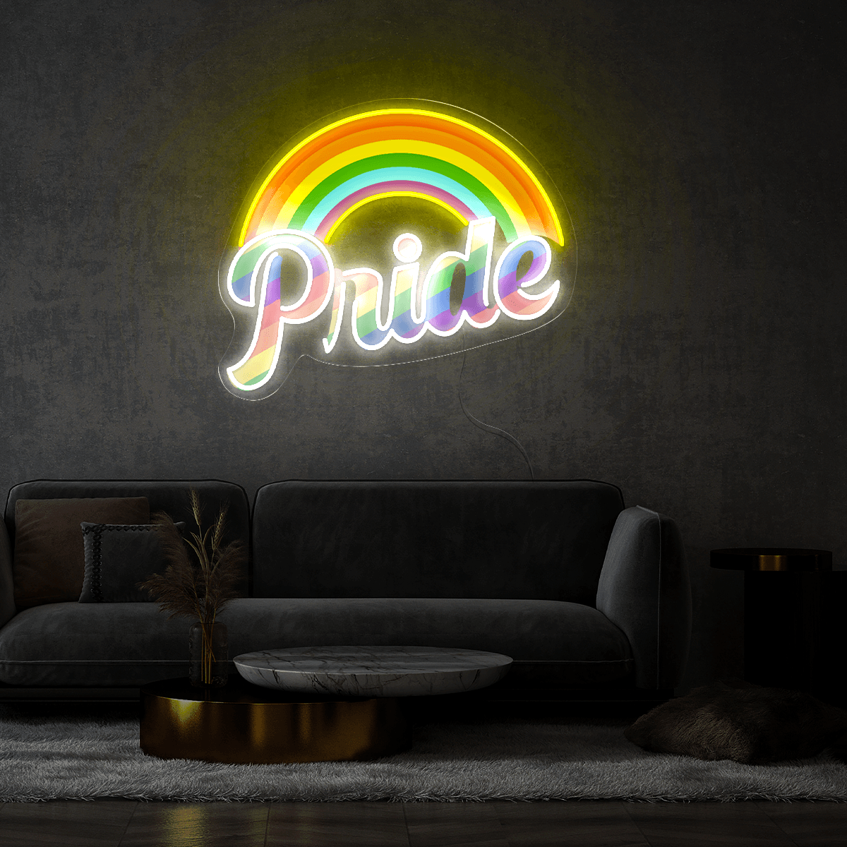 LGBT Rainbow Pride Artwork Neon Sign