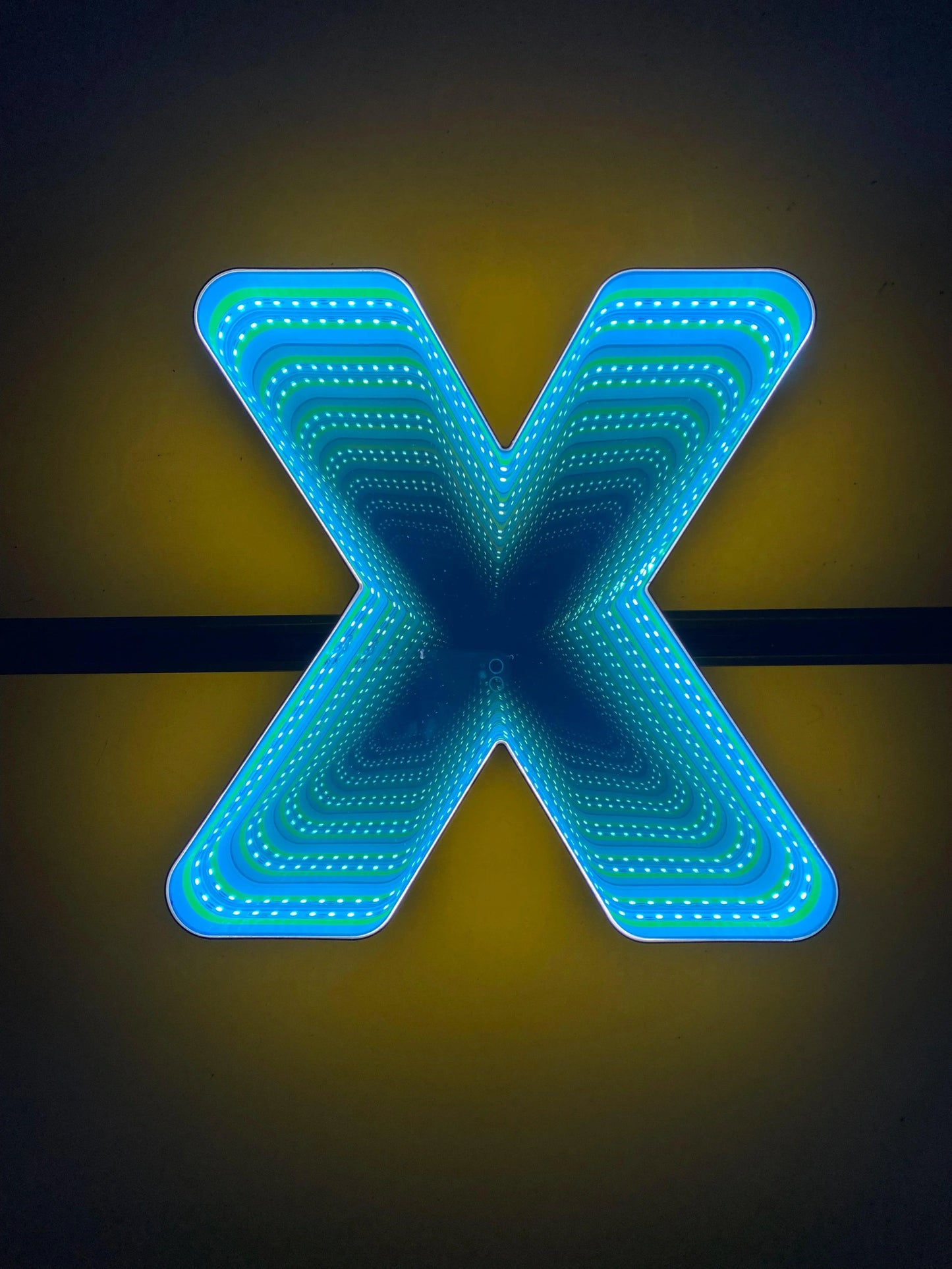 Stocked Infinity Mirror 3D Letter, Lowercase Letters Led Neon Sign, Perfect for Restaurant, Market, Bar, Hotel Decor