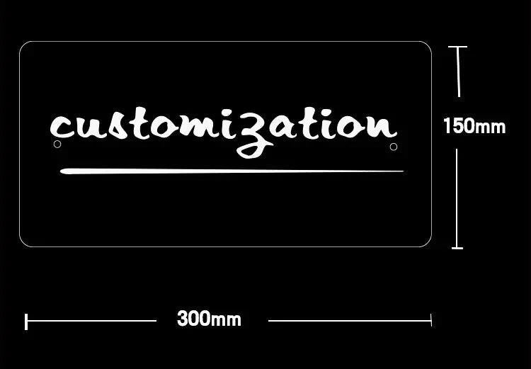 Mirror Light Personalised Words Acrylic Mirror Wall Decor LED Light Wall Custom Name Neon Sign Anniversary Gift Room Decorations