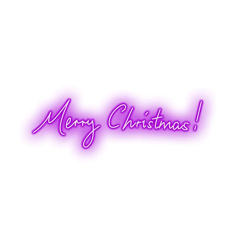 Merry Christmas Neon Text Light – Stylish Merry Christmas Design with Neon Glow, Perfect for Holiday Home Decor and Party Decor