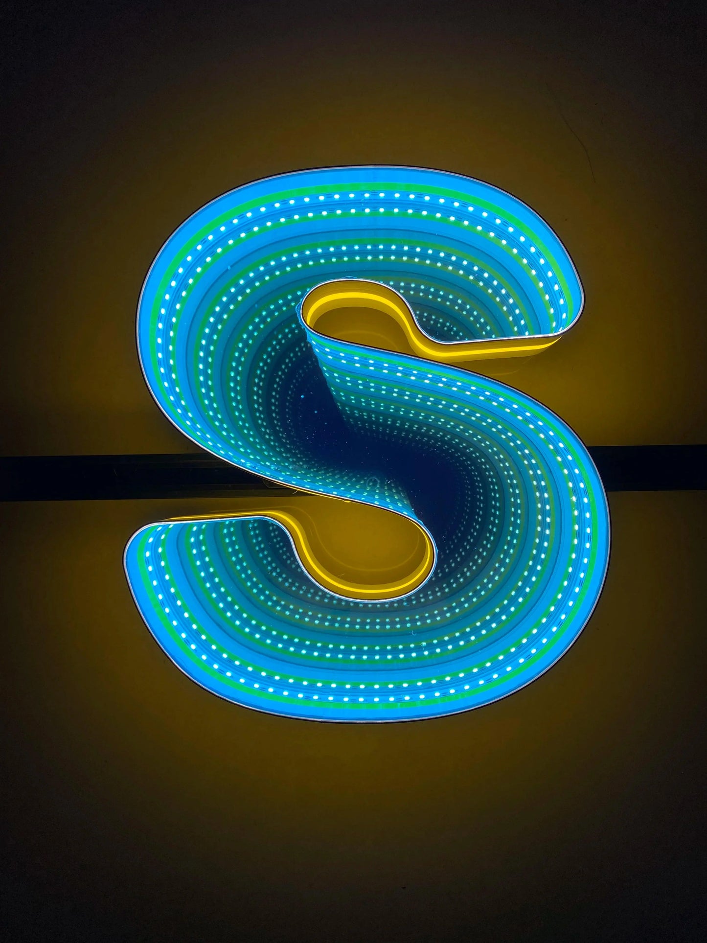 Stocked Infinity Mirror 3D Letters, Uppercase letters, Perfect for Restaurant, Market, Bar, Hotel Decor