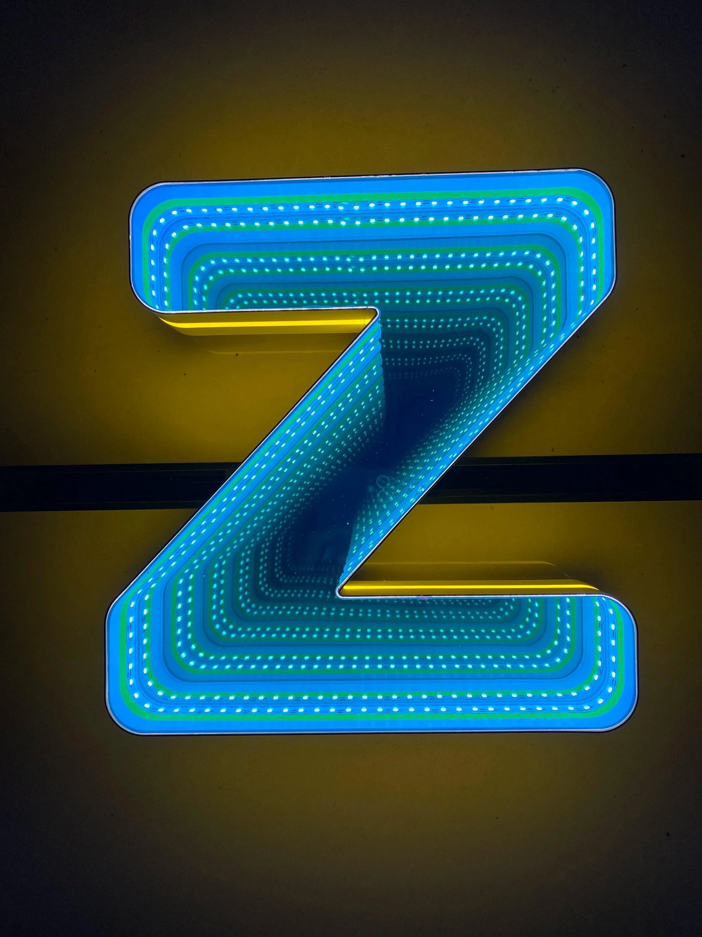 Stocked Infinity Mirror 3D Letters, Uppercase letters, Perfect for Restaurant, Market, Bar, Hotel Decor