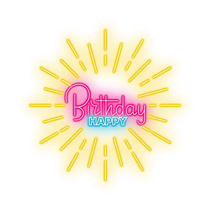Birthday Glow Sign – Add a festive touch to any celebration with this bright "Happy Birthday" sign, ideal for birthday moments