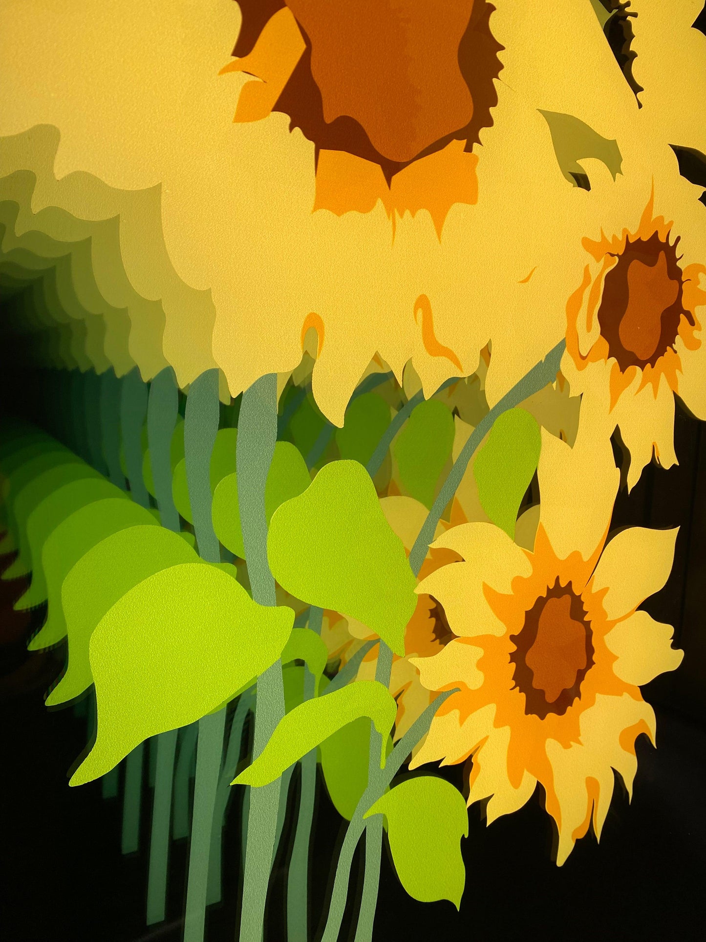 Sunflower led infinity mirror Best Gift for Birthday Wedding