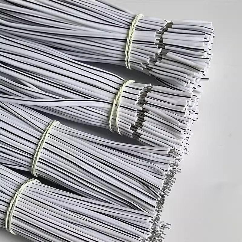 double black white wires 100pcs