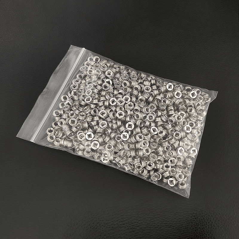 Embedded nut Double thread 3D sign Installation accessary