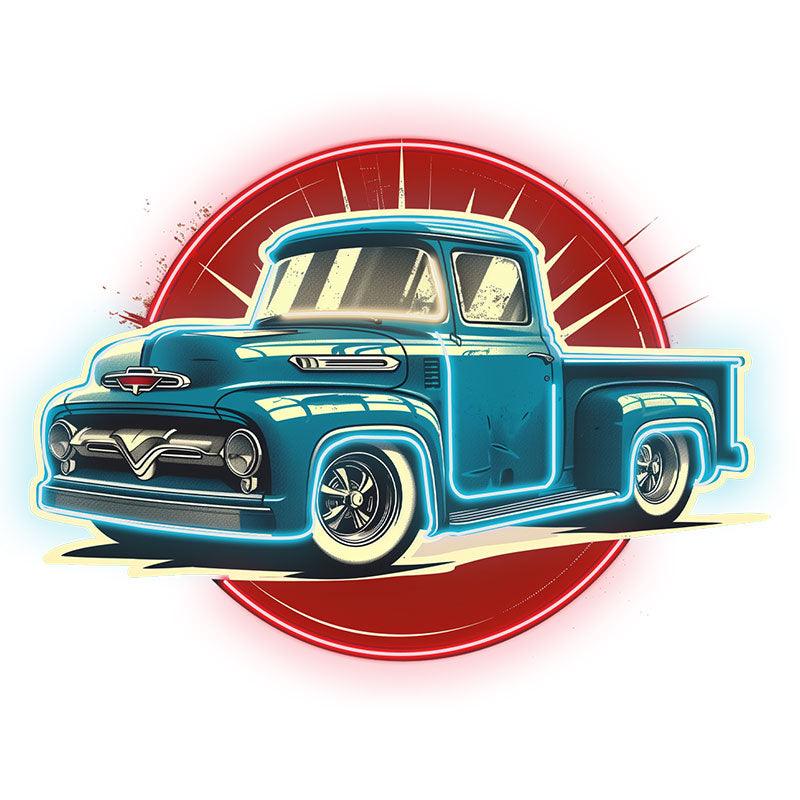 Classic Small Blue Pickup Truck | Vintage Style Car Models | Perfect for Collecting & Decorating | Ideal Home & Office Ornaments we neon signs