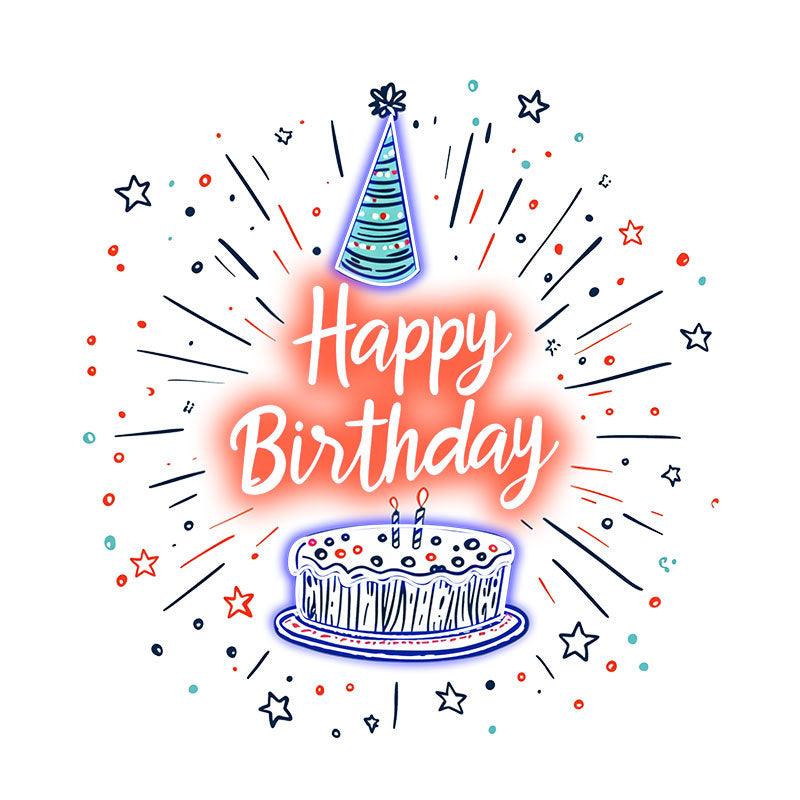 Happy Birthday Neon signs| LED Cake Decorating Lights | Creative Birthday Party Decoration | For Home & Celebration