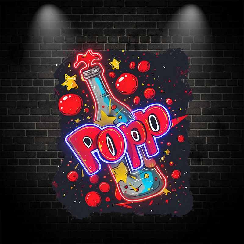Festive atmosphere POP wine bottle LED neon neon signs  light - Red Bubble Decoration Light | Creative Home, Party, Celebration Gifts