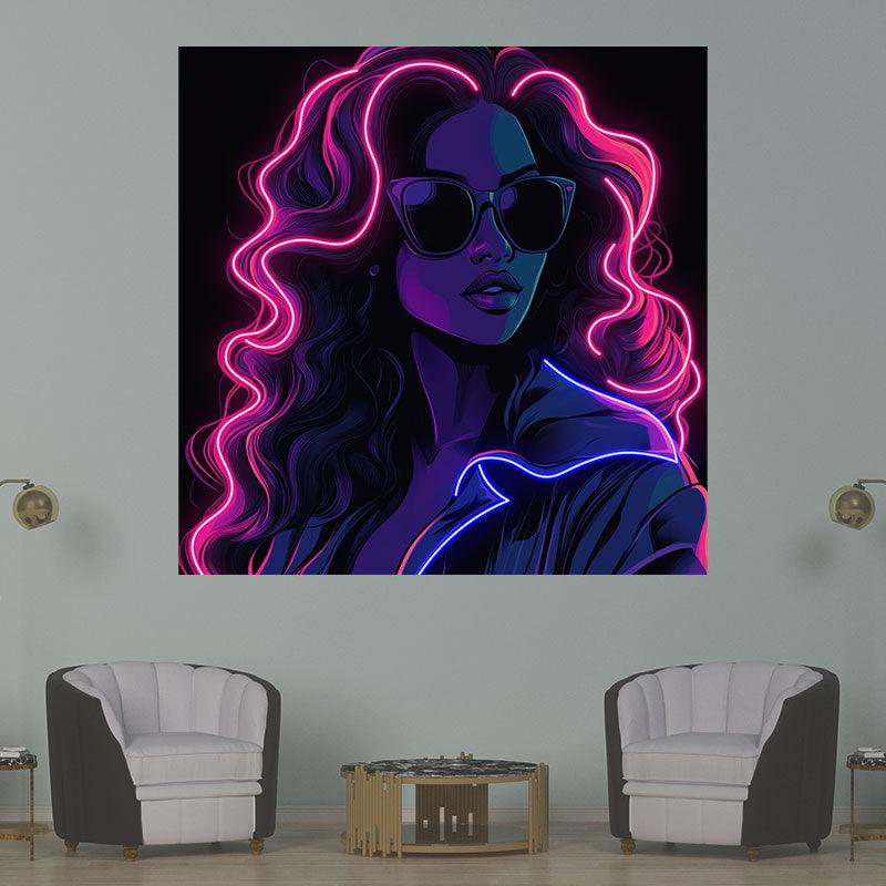 Diablo Style Fashion Girl Neon signs Light - Sunglasses shaped LED decorative light, cool light suitable for bedrooms, bars and creative spaces
