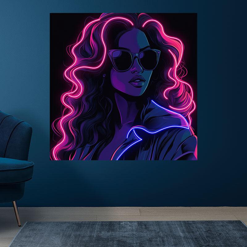 Diablo Style Fashion Girl Neon signs Light - Sunglasses shaped LED decorative light, cool light suitable for bedrooms, bars and creative spaces