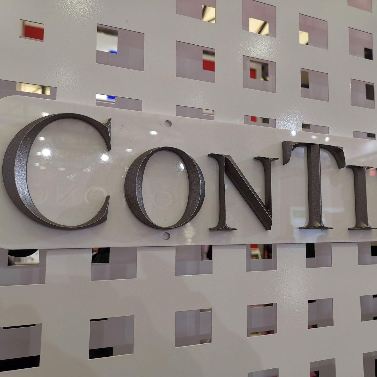 Indoor signs store 3D stainless steel letters bob illuminated letter signs beveled face finish