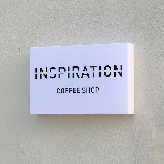 Wall Studio Light Box Full Luminous LED Lightbox DIY Office LED Acrylic Lightbox Outdoor Sign
