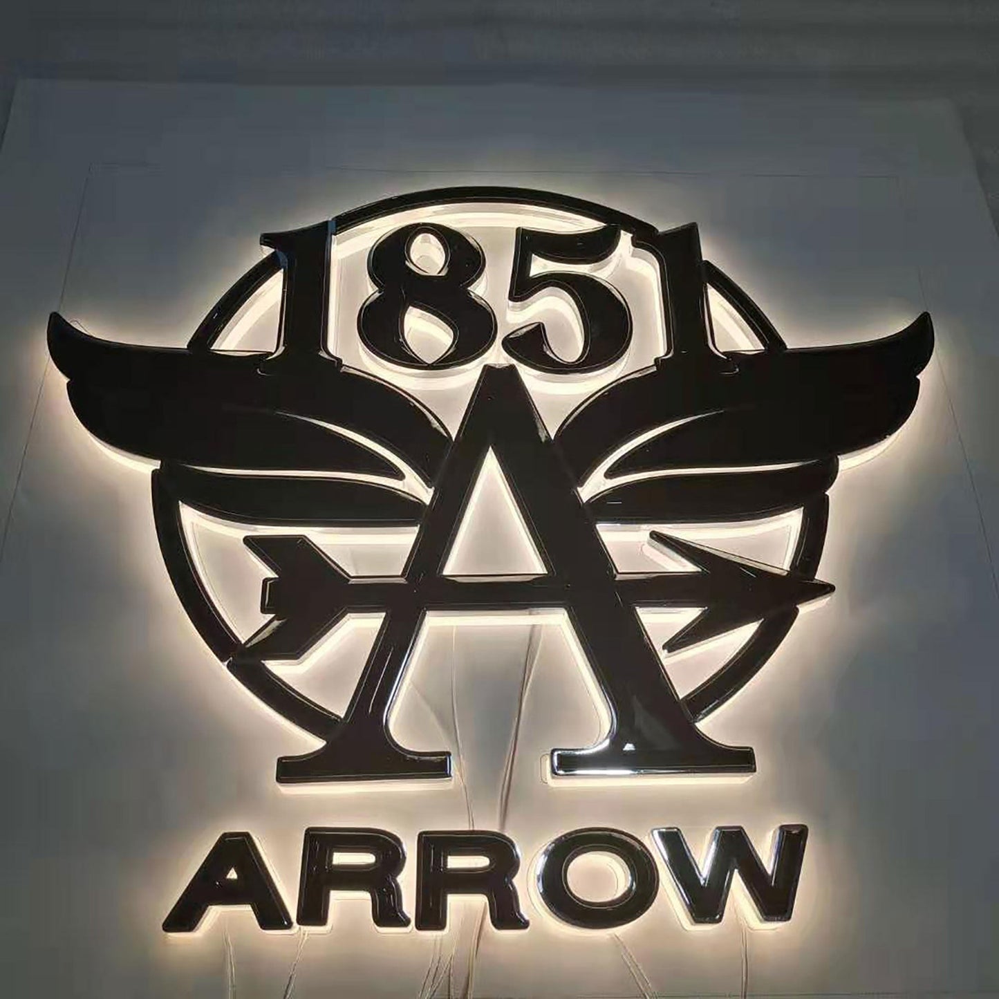 3d Illuminated Channel Signs Letters Custom Led Backlight Acrylic Sign Stainless Steel Channel Letters