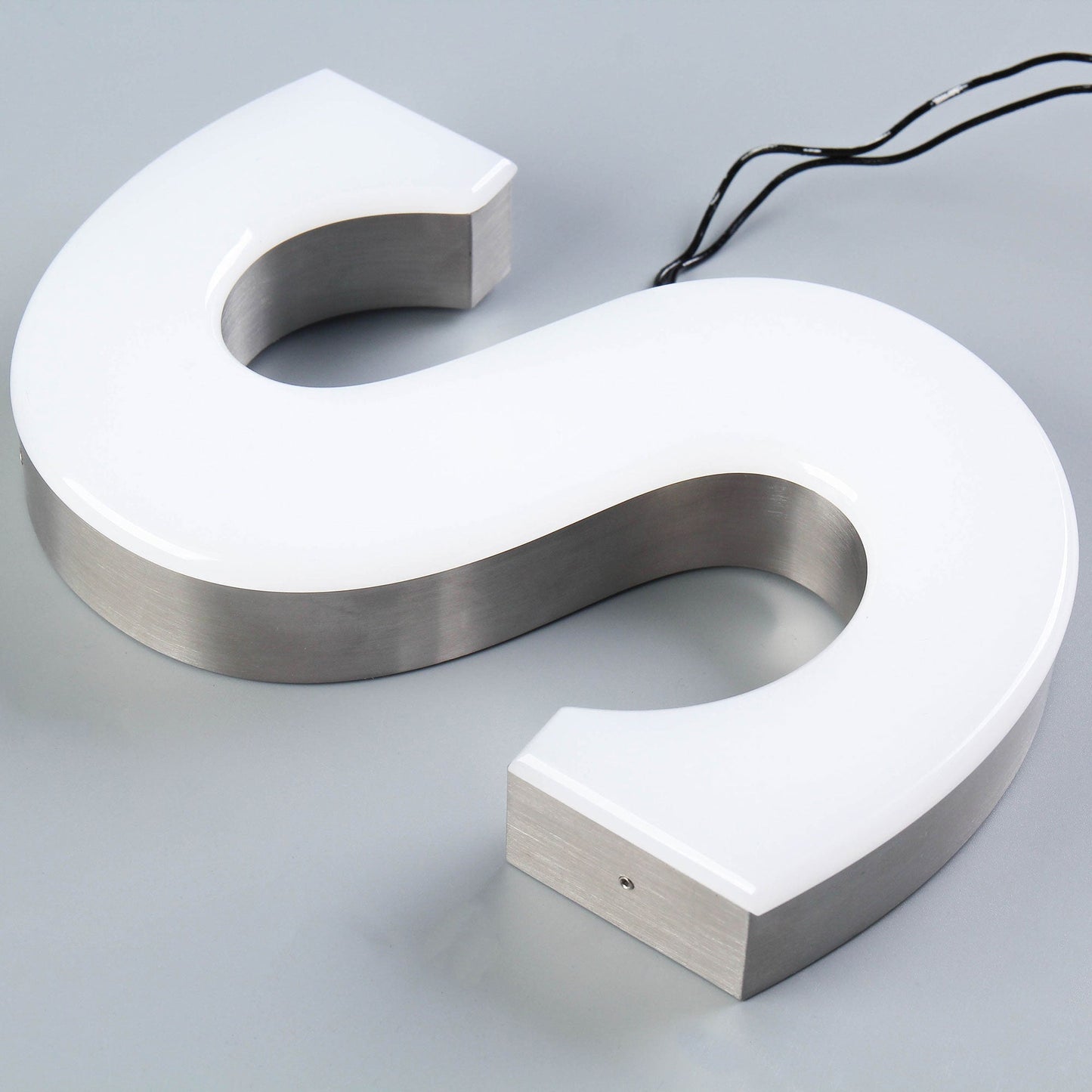 3D Frontlit LED Stainless Steel Channel Letters Sign Trimless Illuminated Letters for Storefront