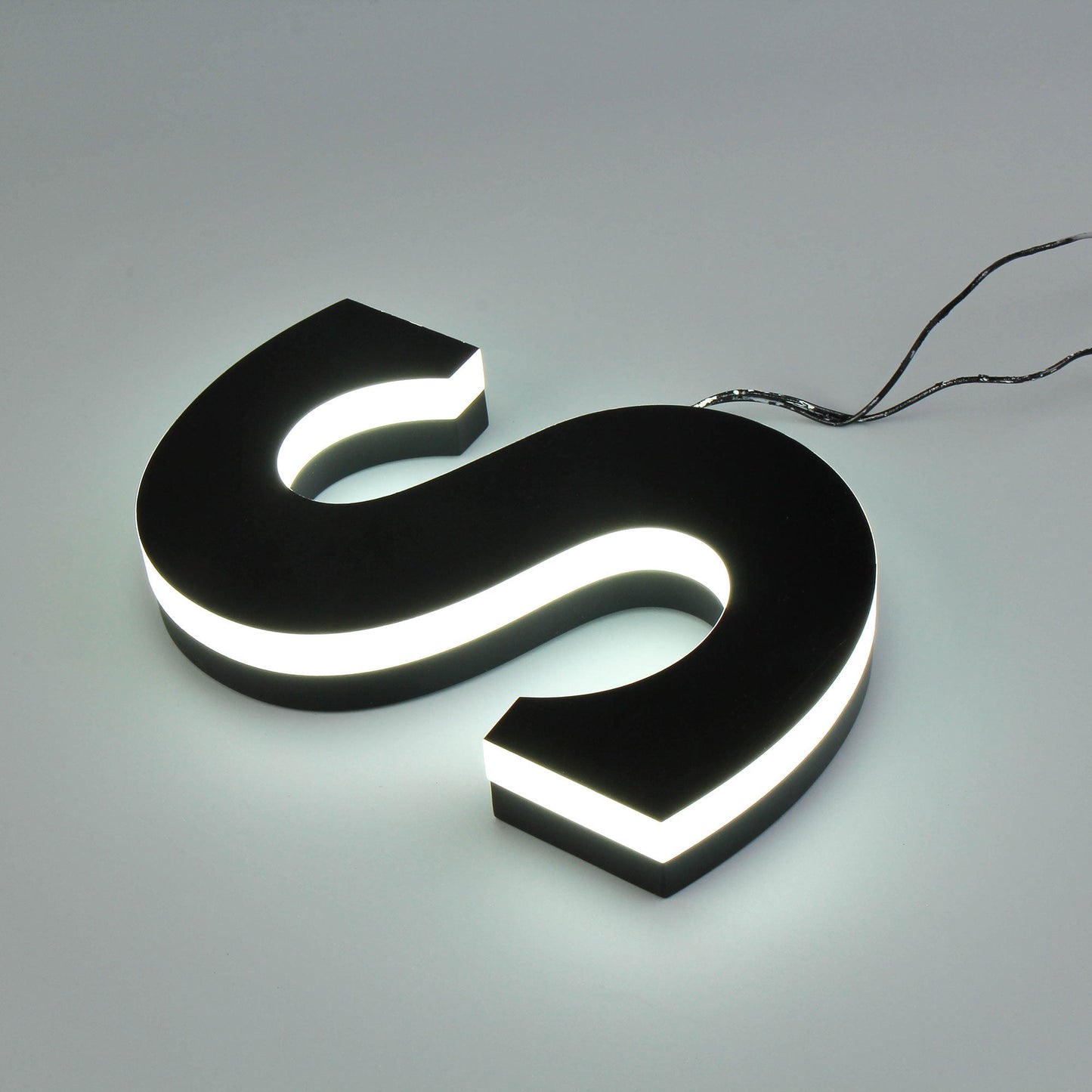 Edge Illuminated Interior Signage Acrylic Side Lit Letters 3D Acrylic Logo Commercial Signs