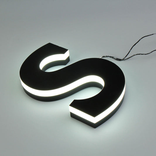 Edge Illuminated Interior Signage Acrylic Side Lit Letters 3D Acrylic Logo Commercial Signs