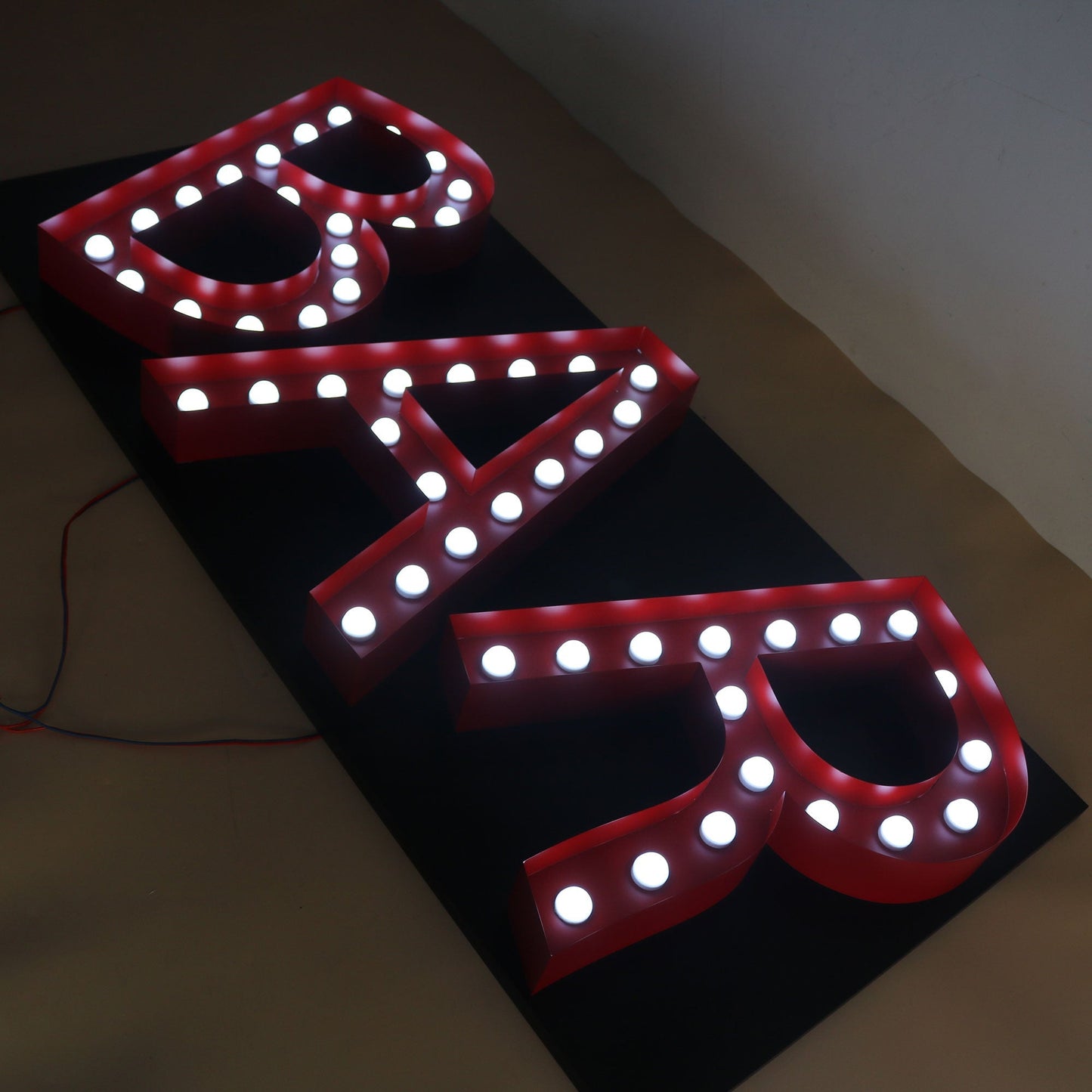 Event exterior led bulbs marquee letters outdoor waterproof 4ft 5ft business marquee letter signs