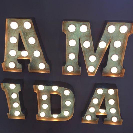 Wall indoor Led lamps 4ft big marquee letters led lights up sign for birthday party