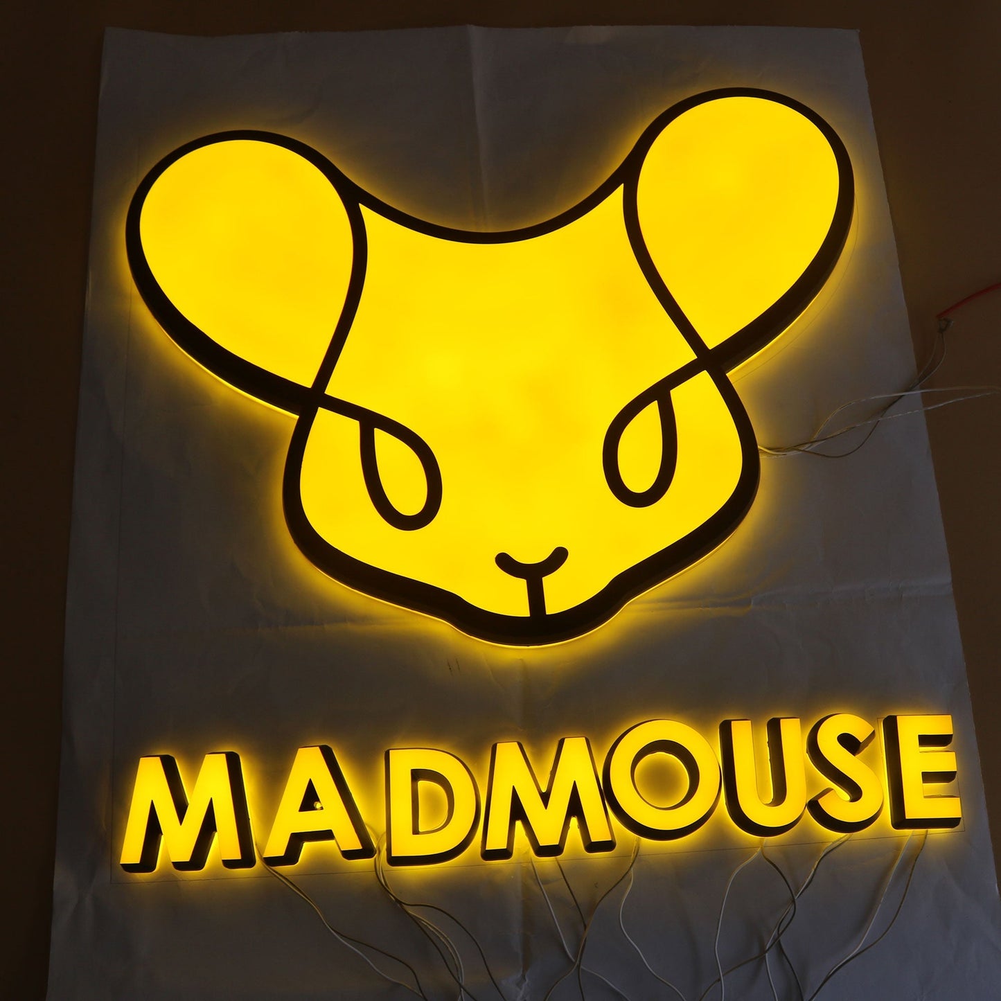 Waterproof led acrylic letters plastic frontlit business signs backlit commercial letters signage