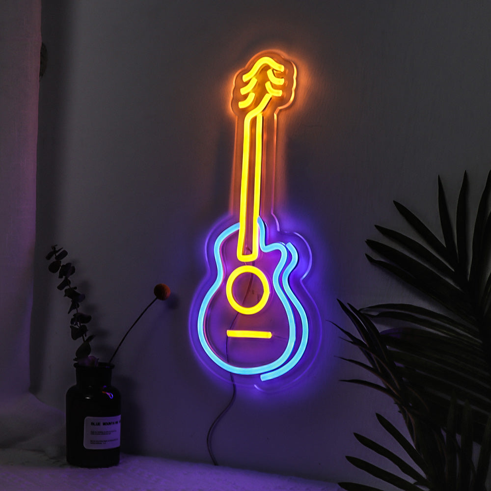 Guitar neon lights, led neon sign, led neon board,flexible led neon,faux neon