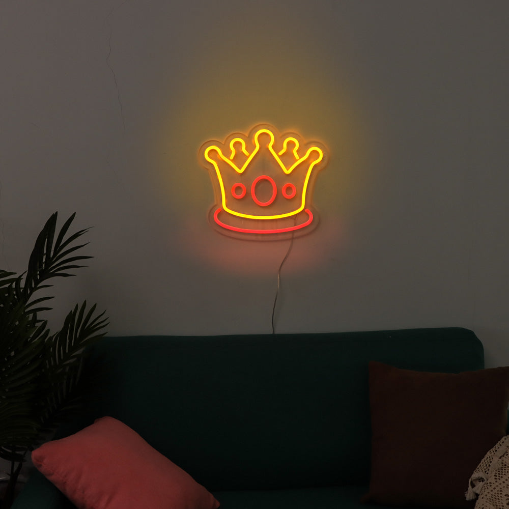 crown neon sign, led neon flex sign,faux signage