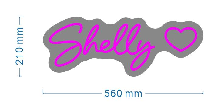 shelly  neon sign
