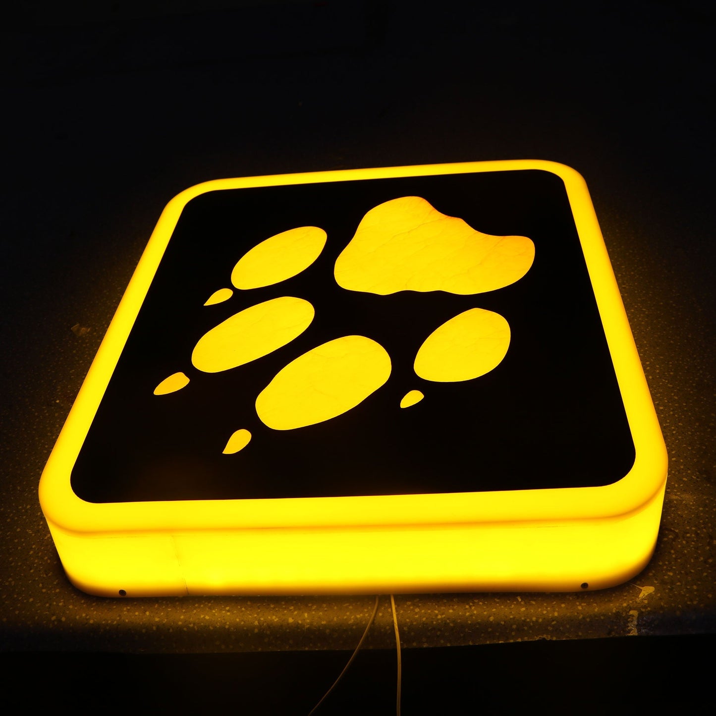 Wall Mounted Light Box Square Led Full Illuminated Acrylic Waterproof Lightbox with Painting