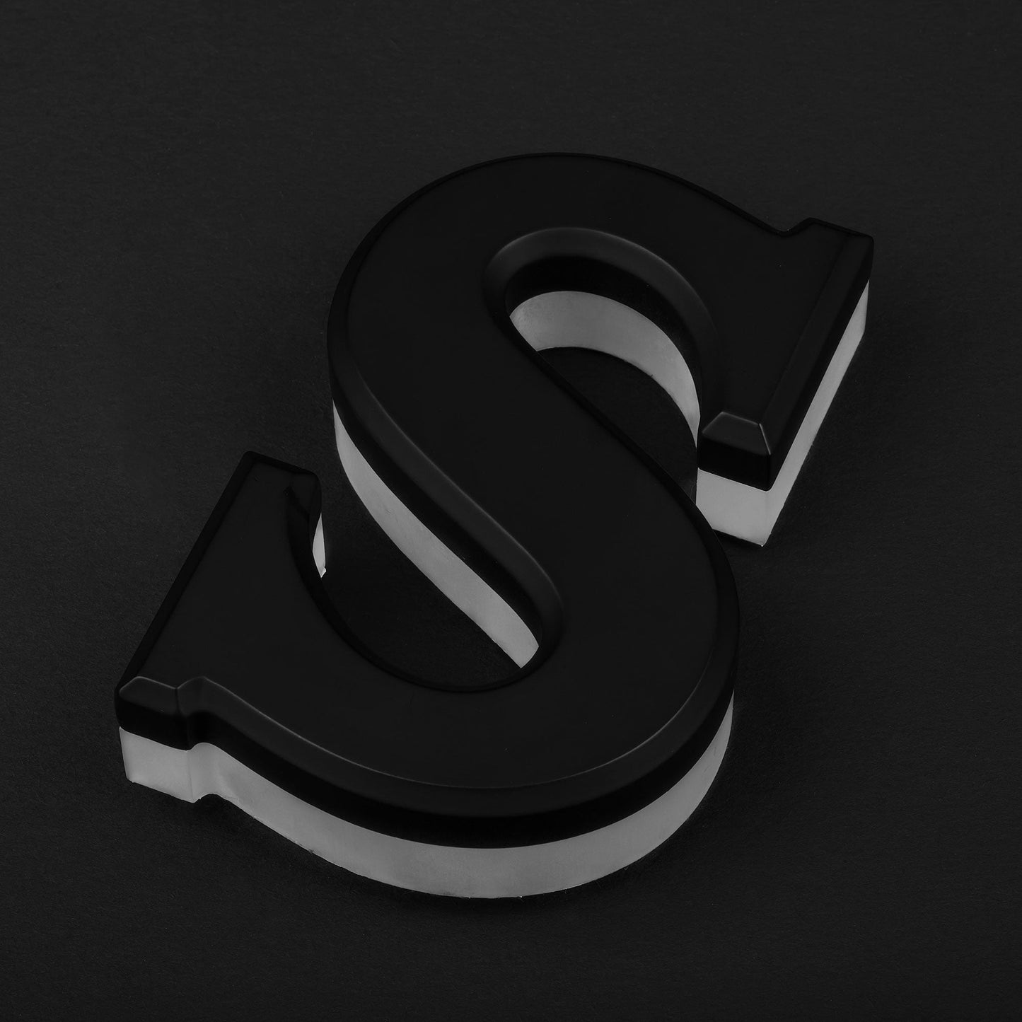 Lighted Stainless Steel Fabricated Channel Letter Back Illuminated 3d Business Store Led Signs