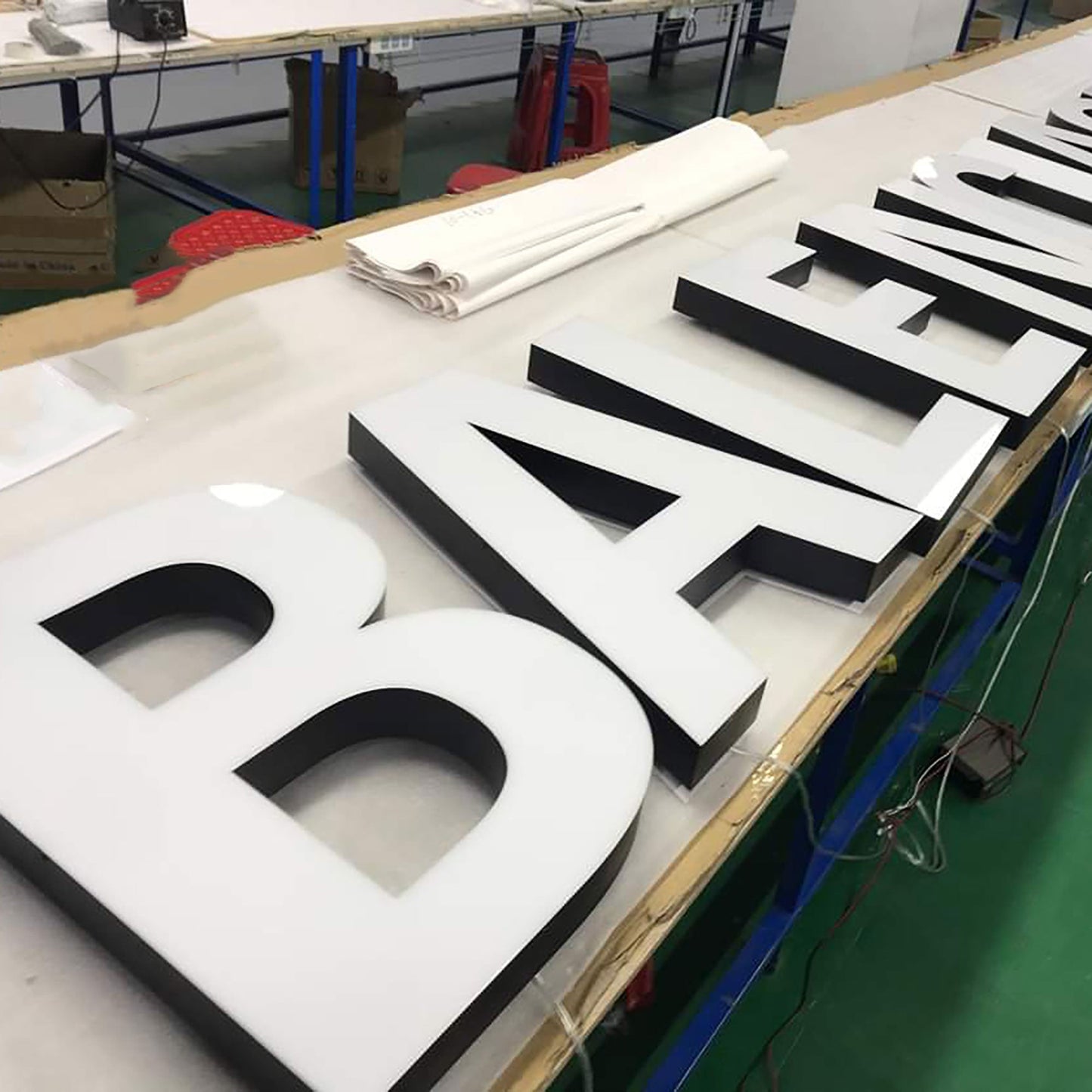 Factory manufacturer stainless steel channel letters advertising sign led commercial frontlit letters sign