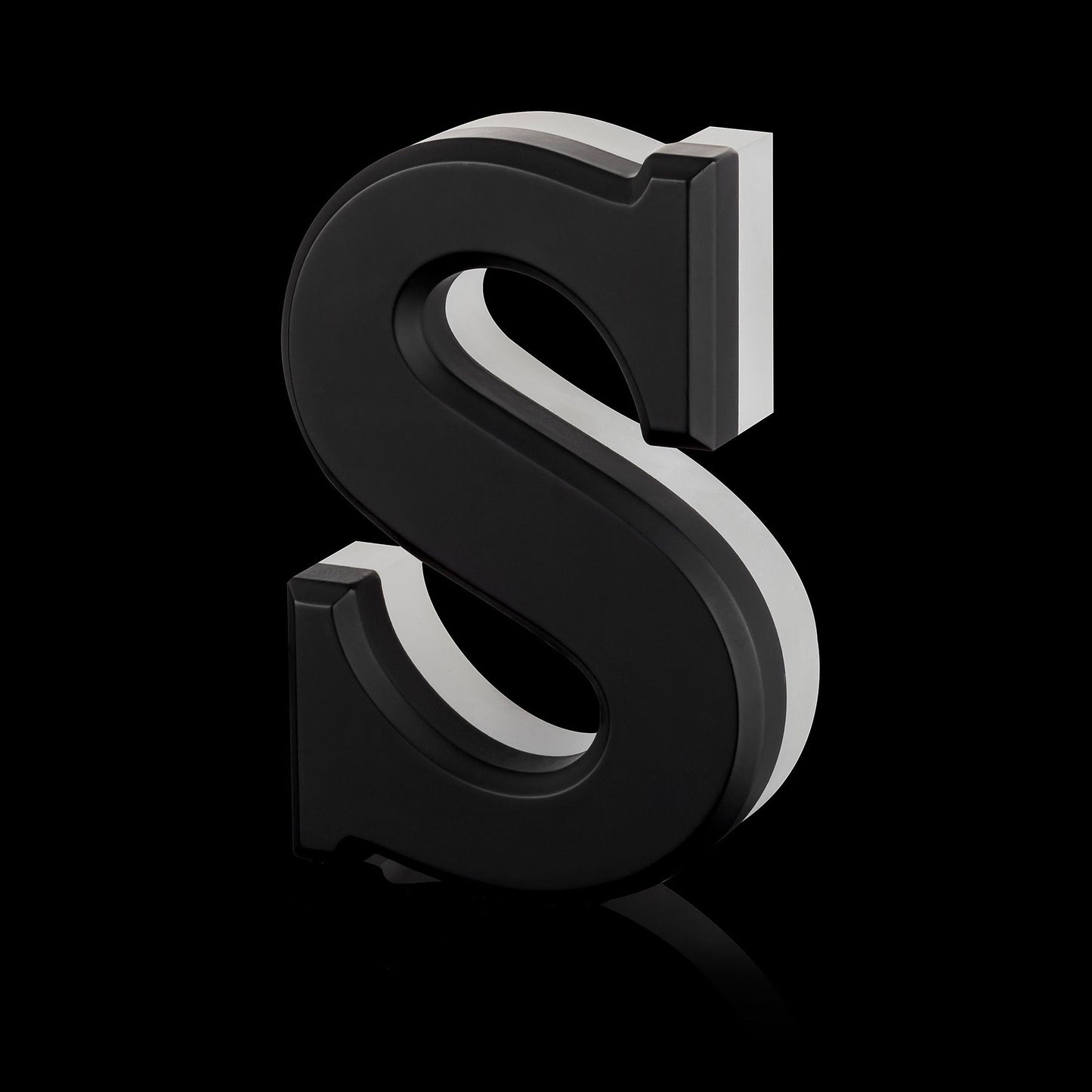Lighted Stainless Steel Fabricated Channel Letter Back Illuminated 3d Business Store Led Signs